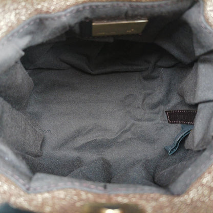 Fendi Mini Chef Gold Leather Wtj Handbag — view 9