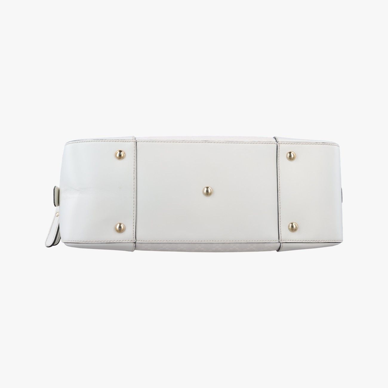 Gucci Bright Diamante White Leather Messenger Bag — view 3