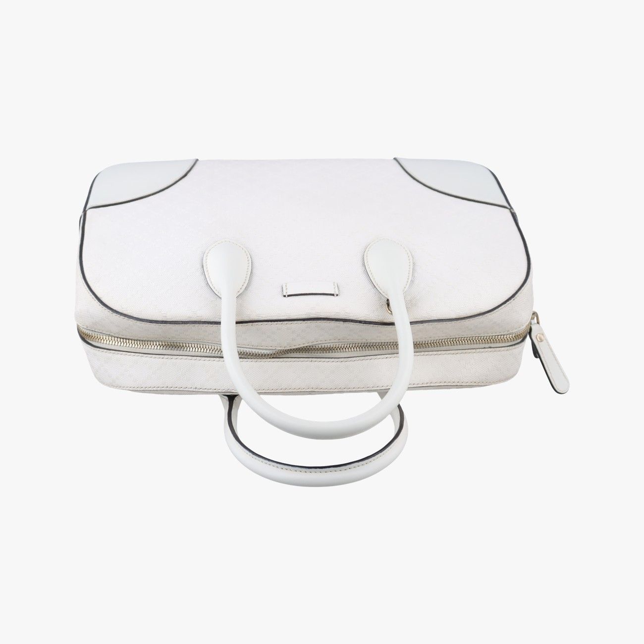 Gucci Bright Diamante White Leather Messenger Bag — view 8