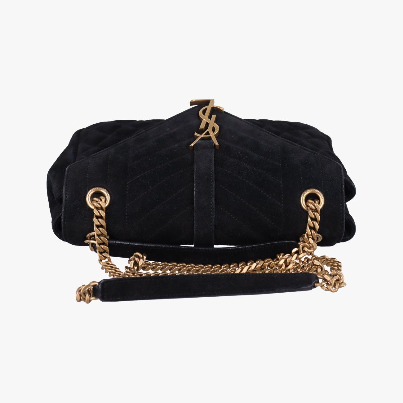 Saint Laurent Yves Envelope Black Messenger Bag — view 8