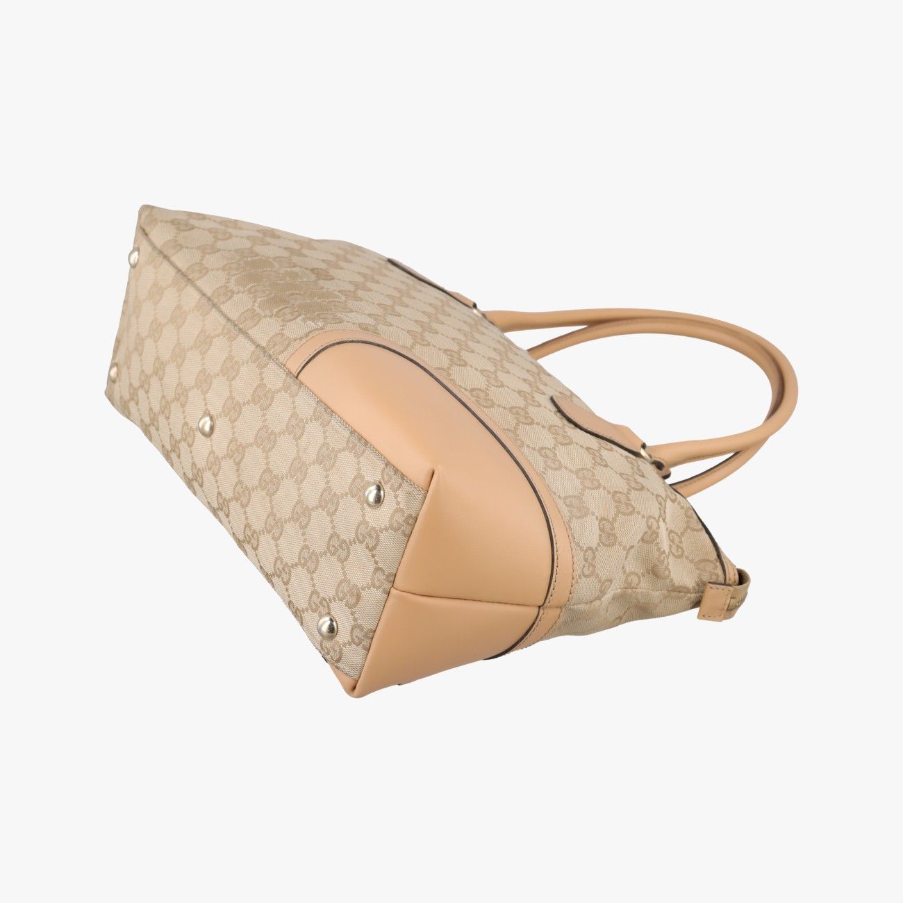Gucci Horsebit Web Beige Multicolor Canvas Leather Messenger Bag — view 6