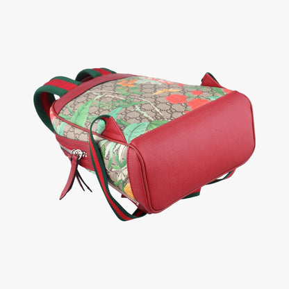 Gucci GG Supremutian Beige Red Multicolor Canvas Leather Backpack — view 7