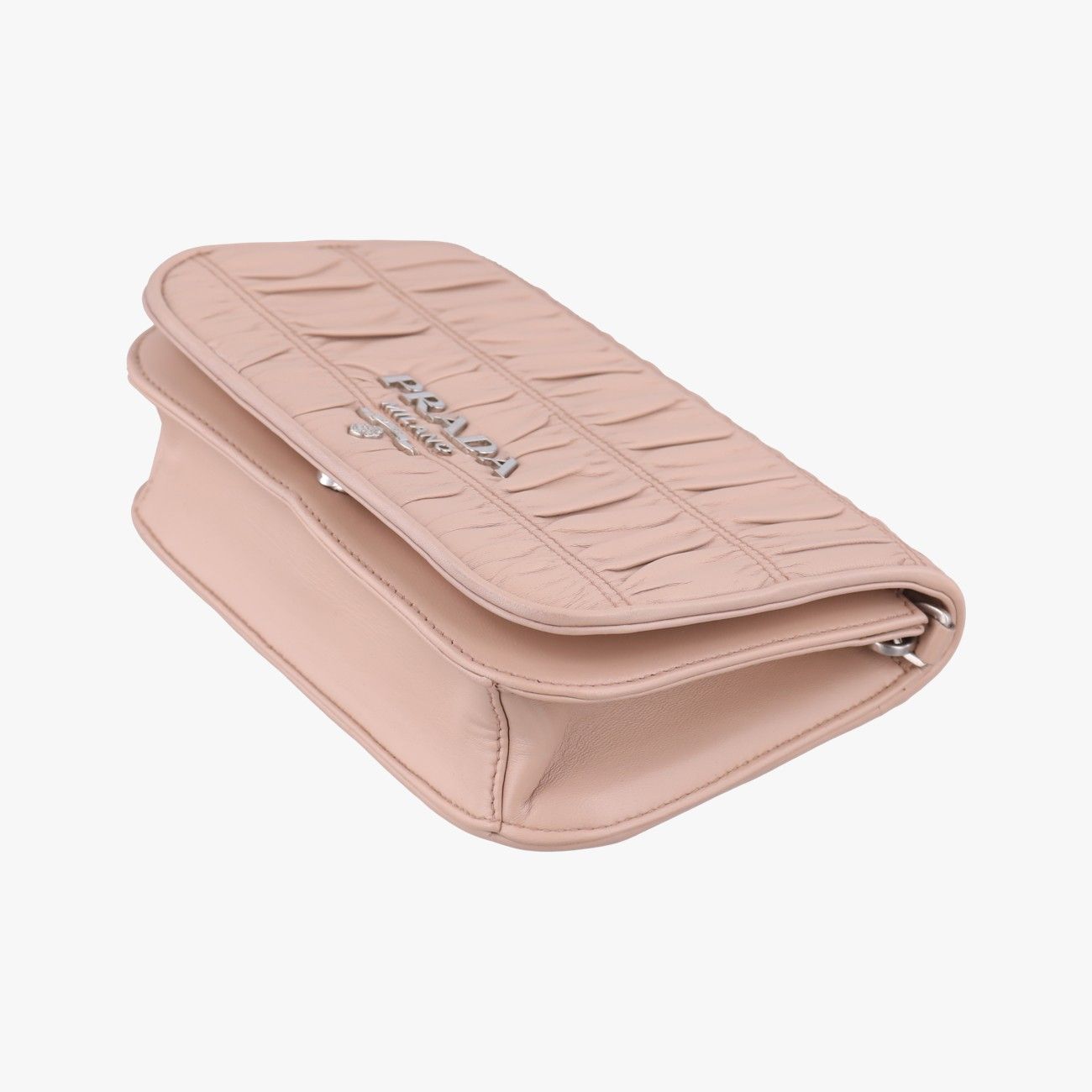 Prada Gather Pink Leather Messenger Bag — view 4