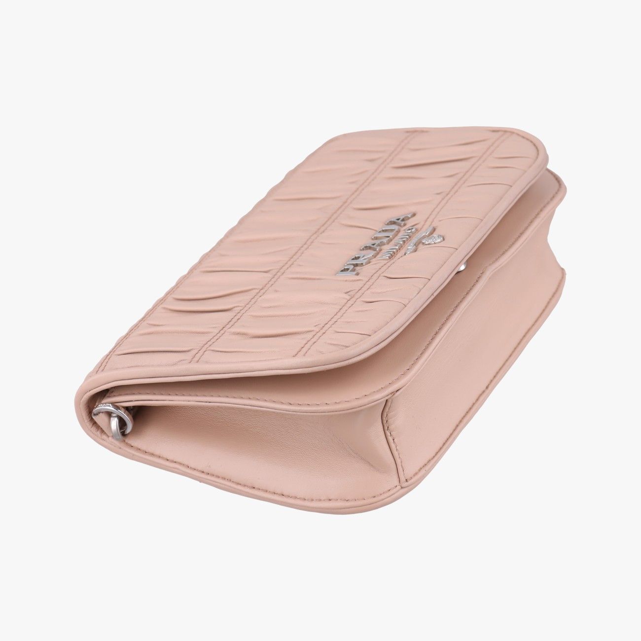 Prada Gather Pink Leather Messenger Bag — view 5