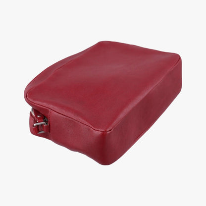Saint Laurent Yves Camera Red Leather Messenger Bag — view 7