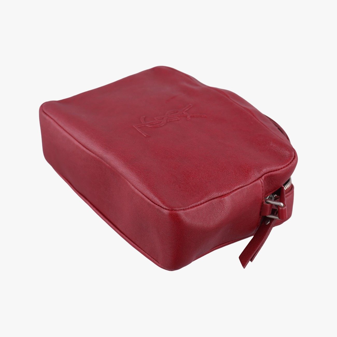 Saint Laurent Yves Camera Red Leather Messenger Bag — view 4