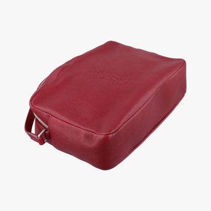 Saint Laurent Yves Camera Red Leather Messenger Bag — view 5