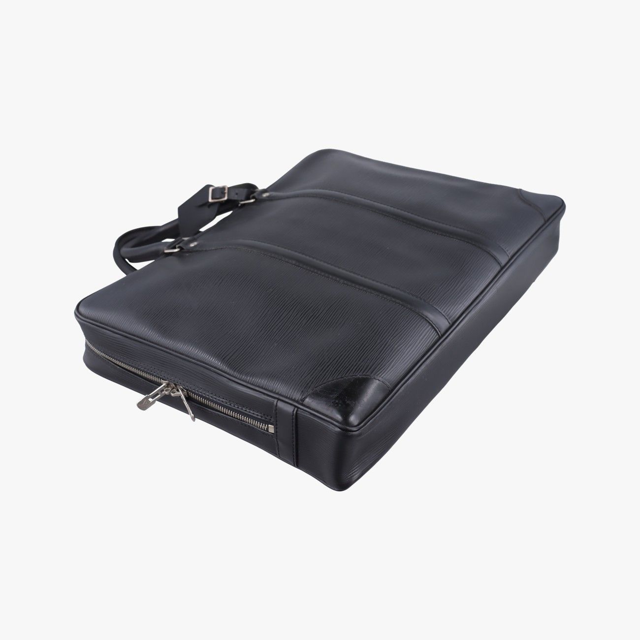 Louis Vuitton Porto Document Voyage Black Epi Handbag — view 5