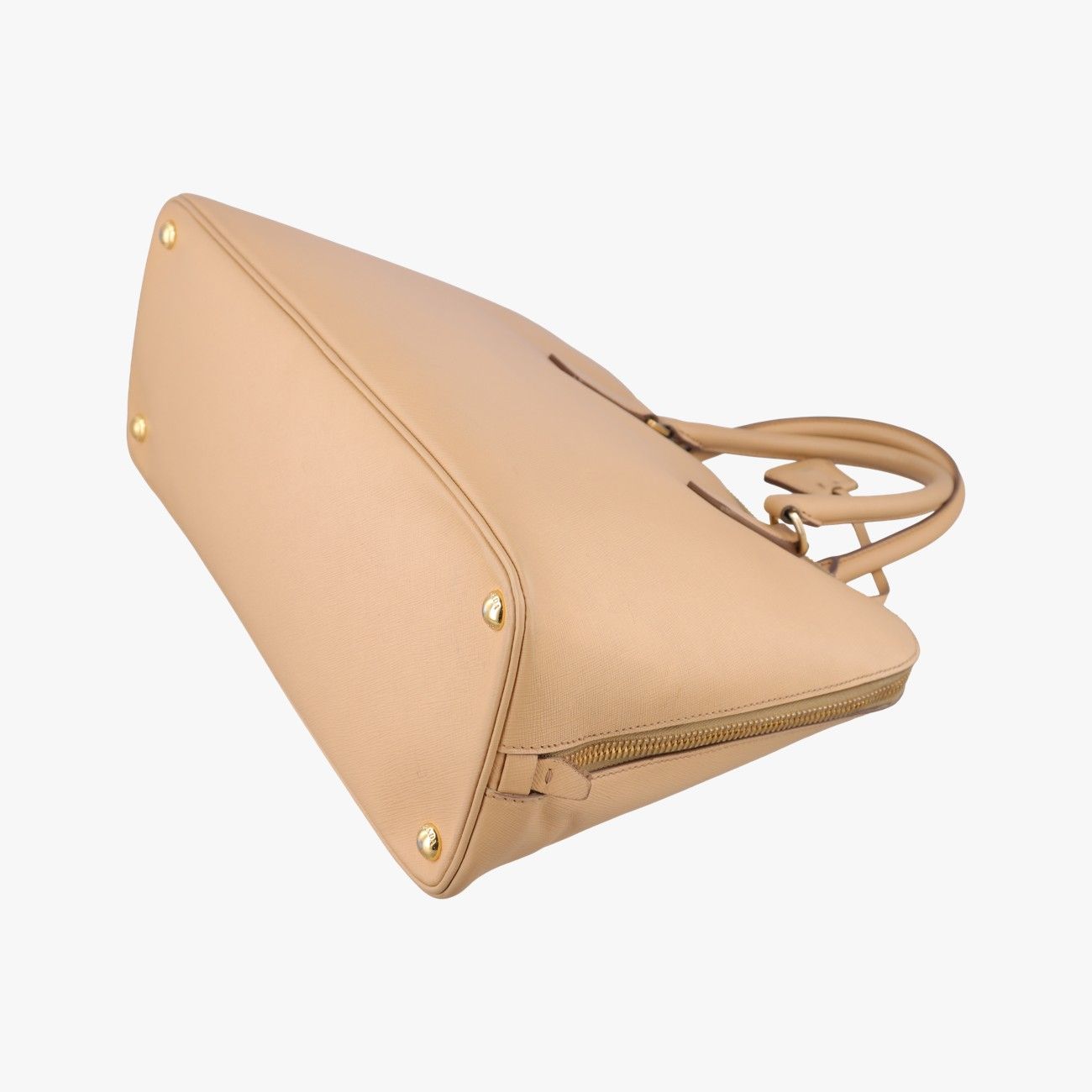 Prada Promenade Beige Saffiano Leather 113 10 Handbag — view 6