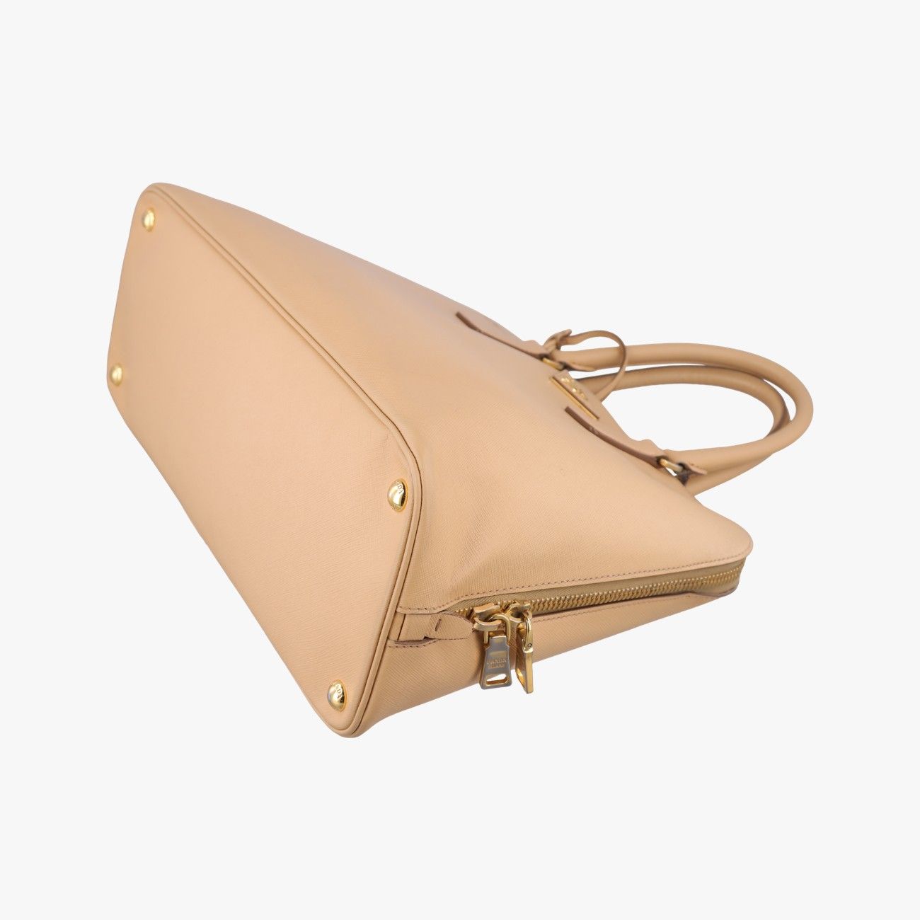Prada Promenade Beige Saffiano Leather 113 10 Handbag — view 4