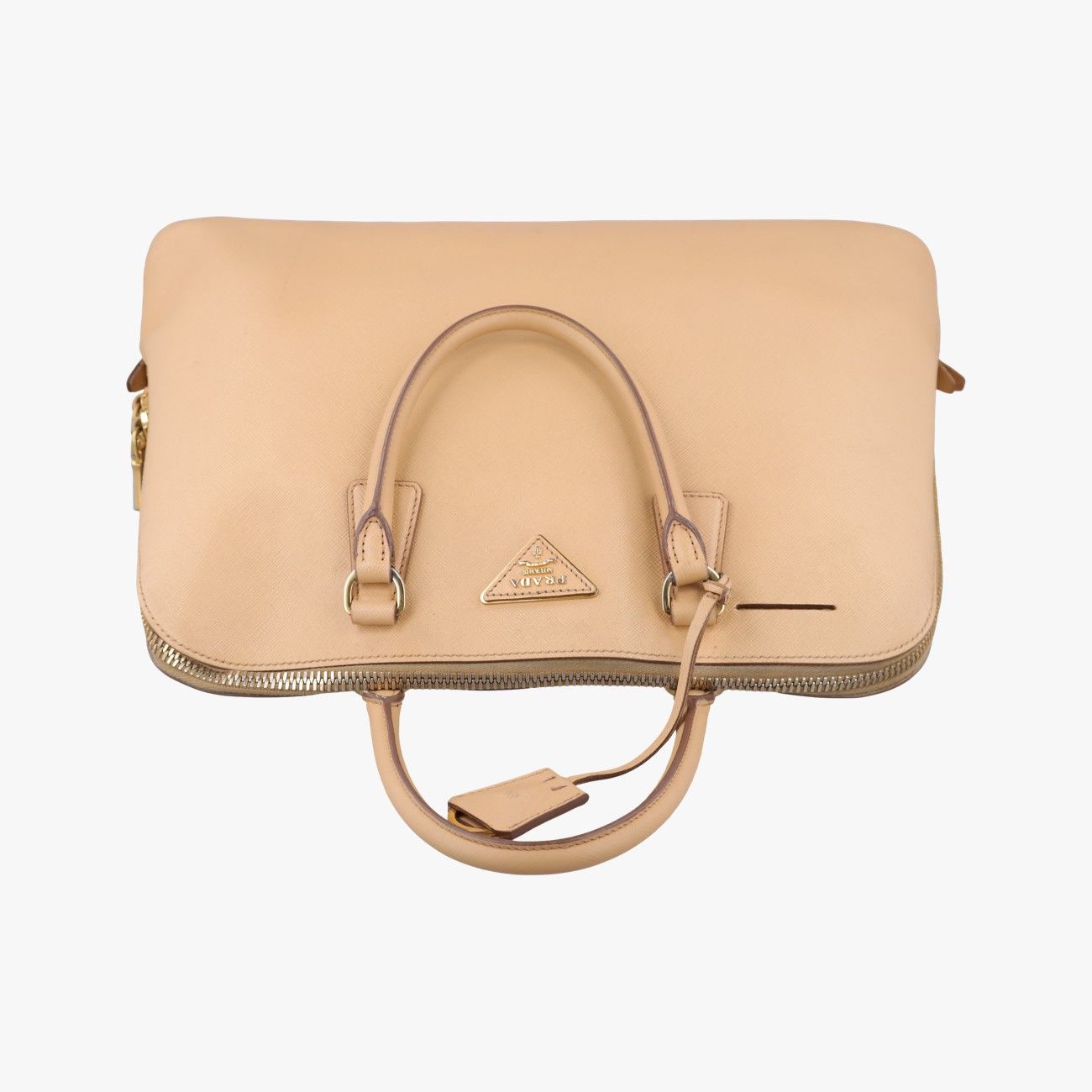 Prada Promenade Beige Saffiano Leather 113 10 Handbag — view 8