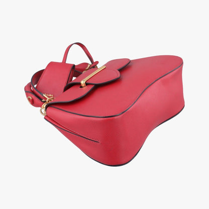 Prada Sydney Red Saffiano Leather 7 Messenger Bag — view 5