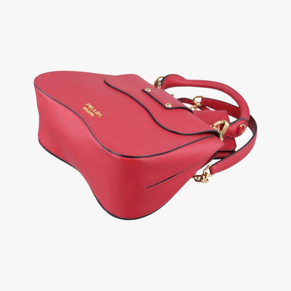 Prada Sydney Red Saffiano Leather 7 Messenger Bag — view 6