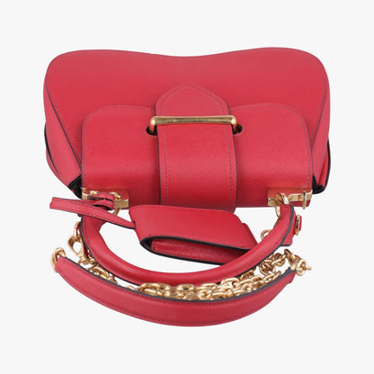 Prada Sydney Red Saffiano Leather 7 Messenger Bag — view 8