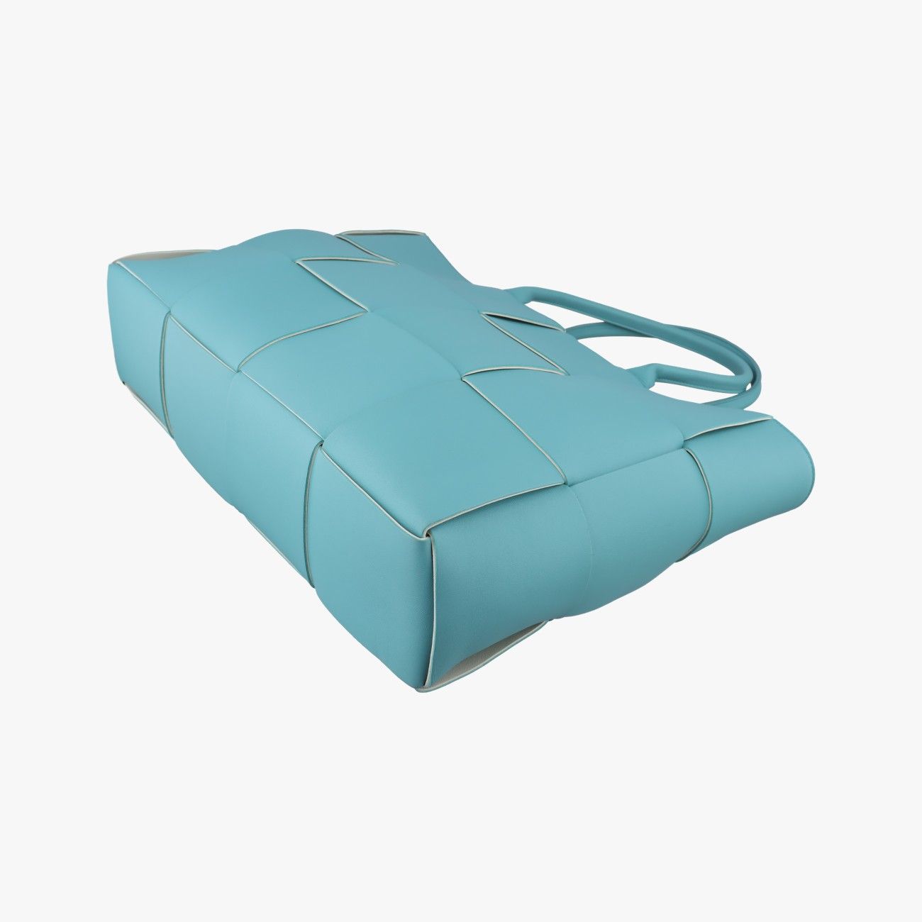 Bottega Veneta the Arco Tote Blue Lambskin — view 6