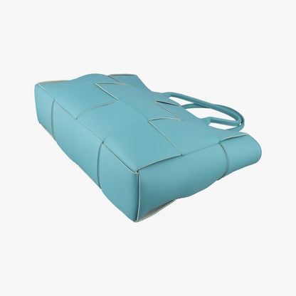 Bottega Veneta the Arco Tote Blue Lambskin — view 6
