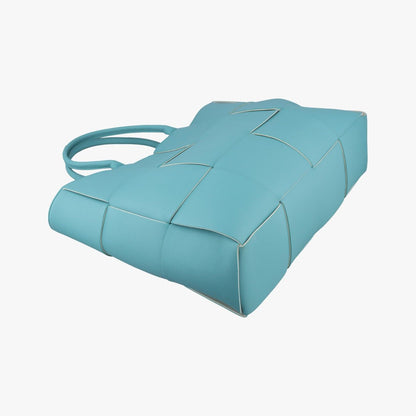 Bottega Veneta the Arco Tote Blue Lambskin — view 5