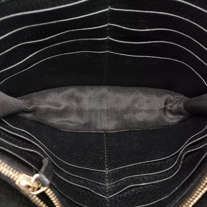 Gucci Interlocking Black Leather Messenger Bag — view 9