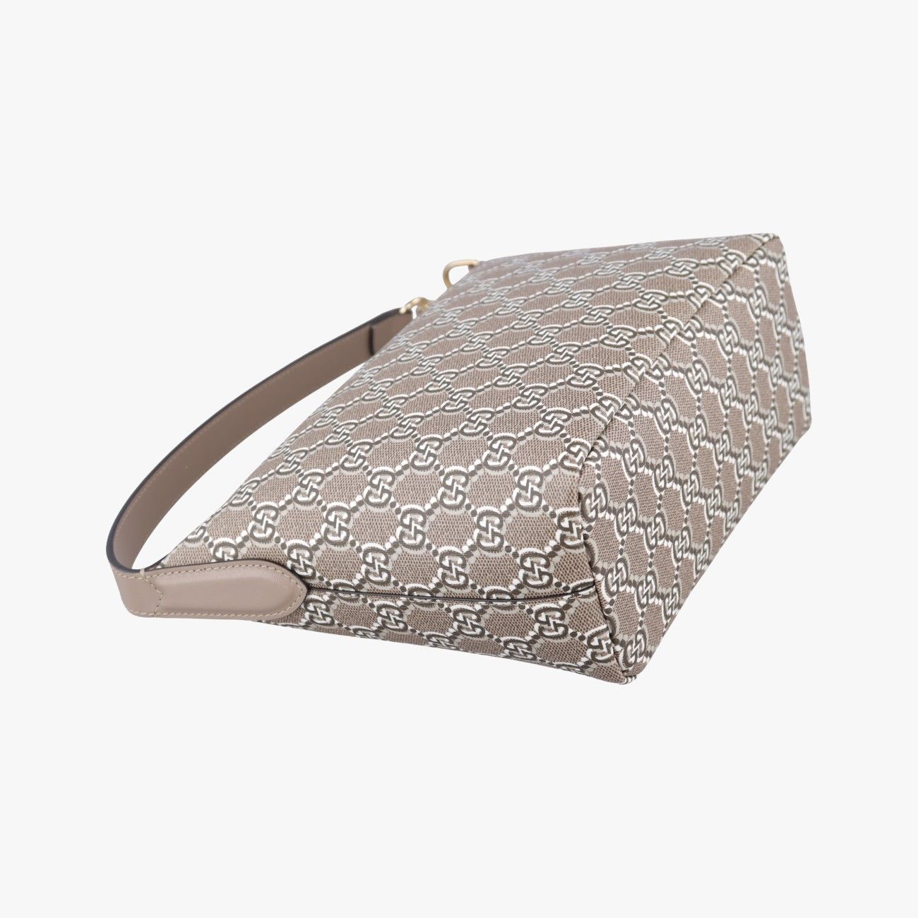 Gucci GG Shadow Beige Canvas Leather Handbag — view 7
