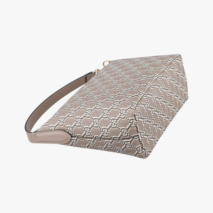 Gucci GG Shadow Beige Canvas Leather Handbag — view 7