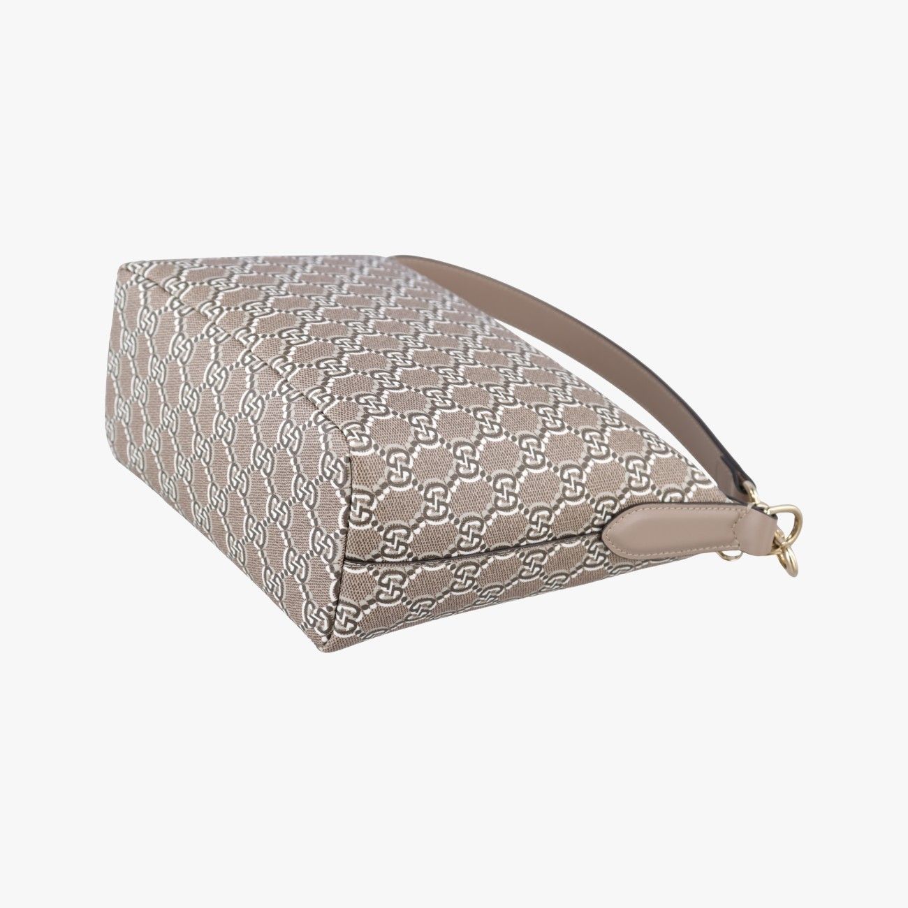 Gucci GG Shadow Beige Canvas Leather Handbag — view 6