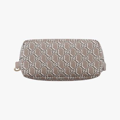 Gucci GG Shadow Beige Canvas Leather Handbag — view 3