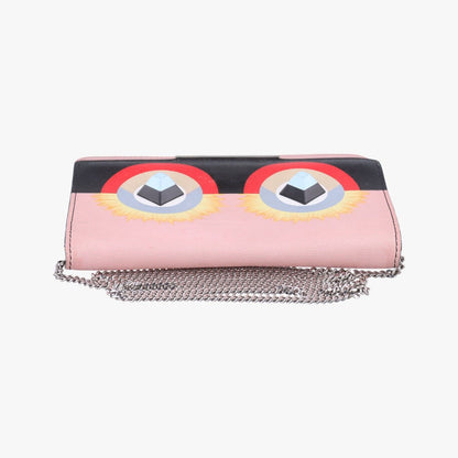 Fendi Monster Star Eyes Continental Multicolor Leather Messenger Bag — view 8