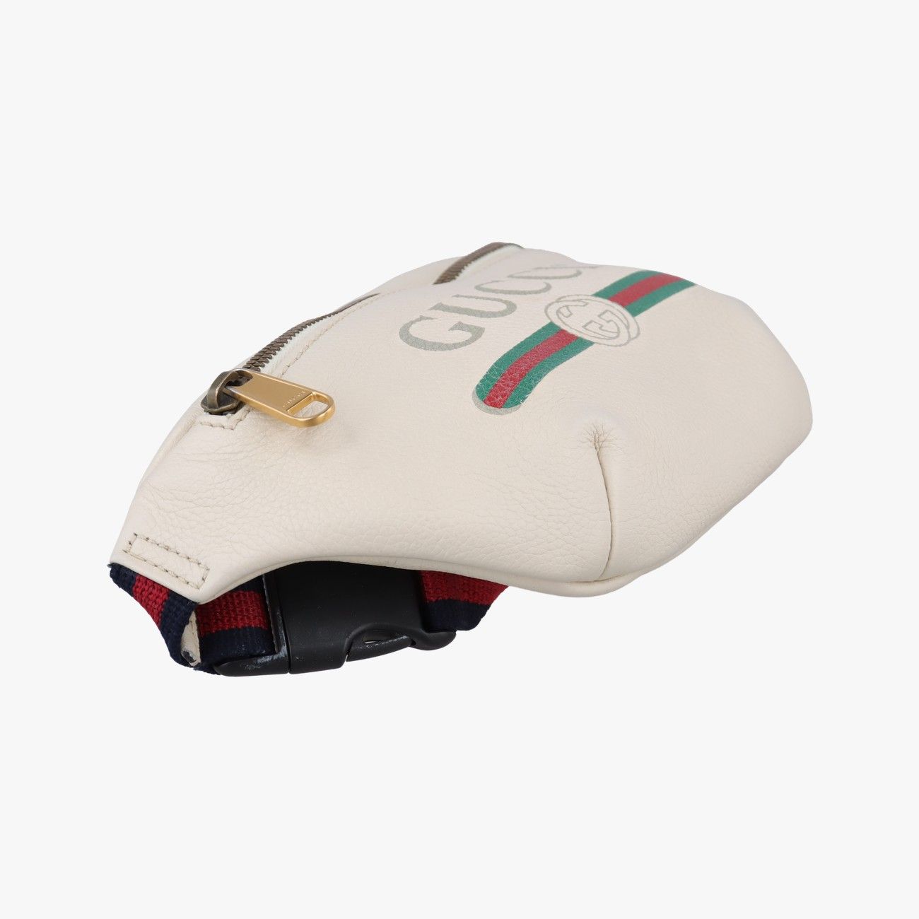 Gucci Print White Leather Handbag — view 5