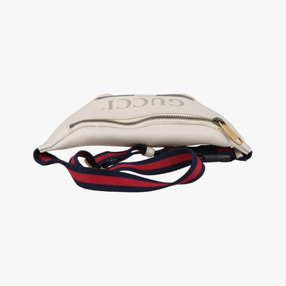 Gucci Print White Leather Handbag — view 8