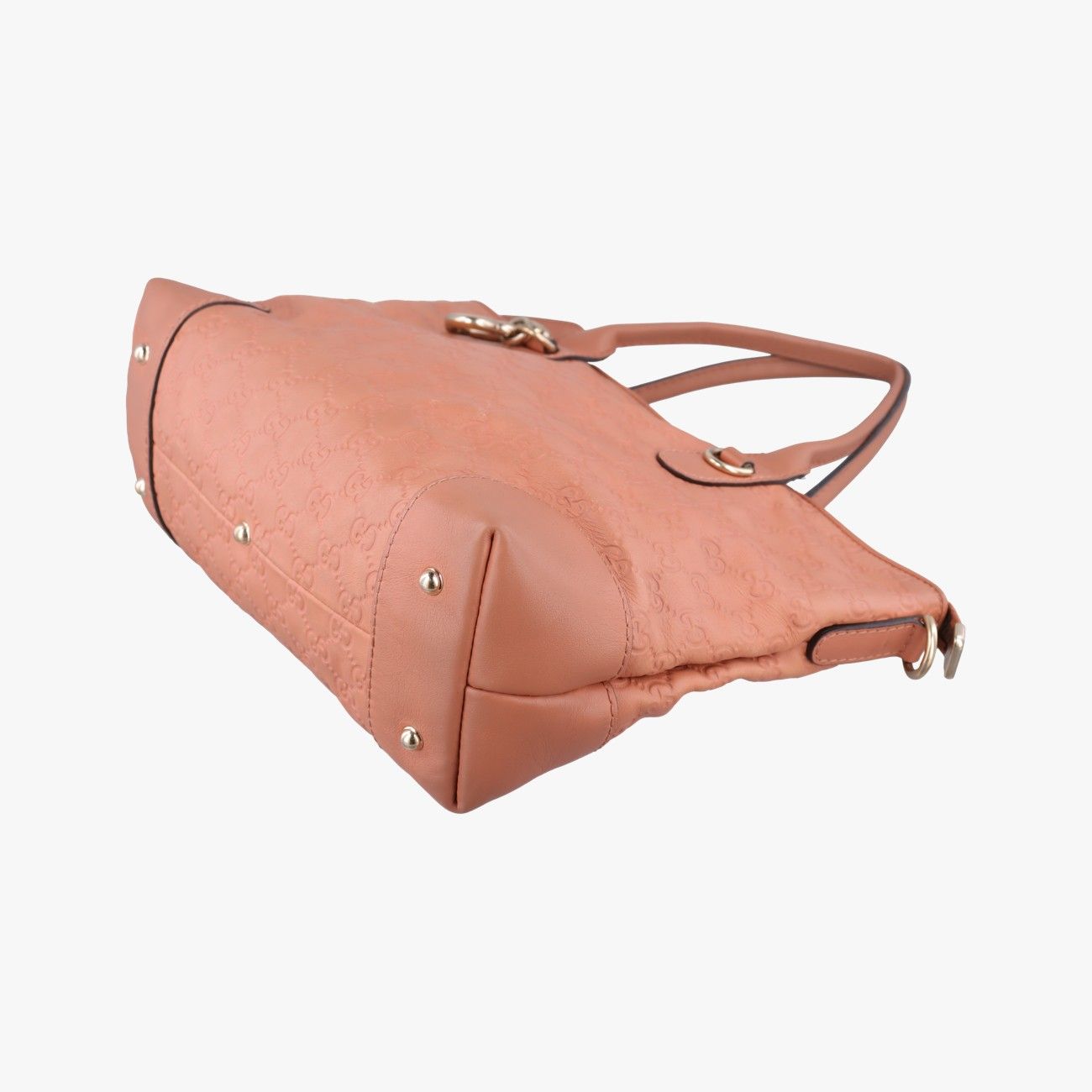 Gucci Guccissima Heart Bit Orange Leather Handbag — view 4