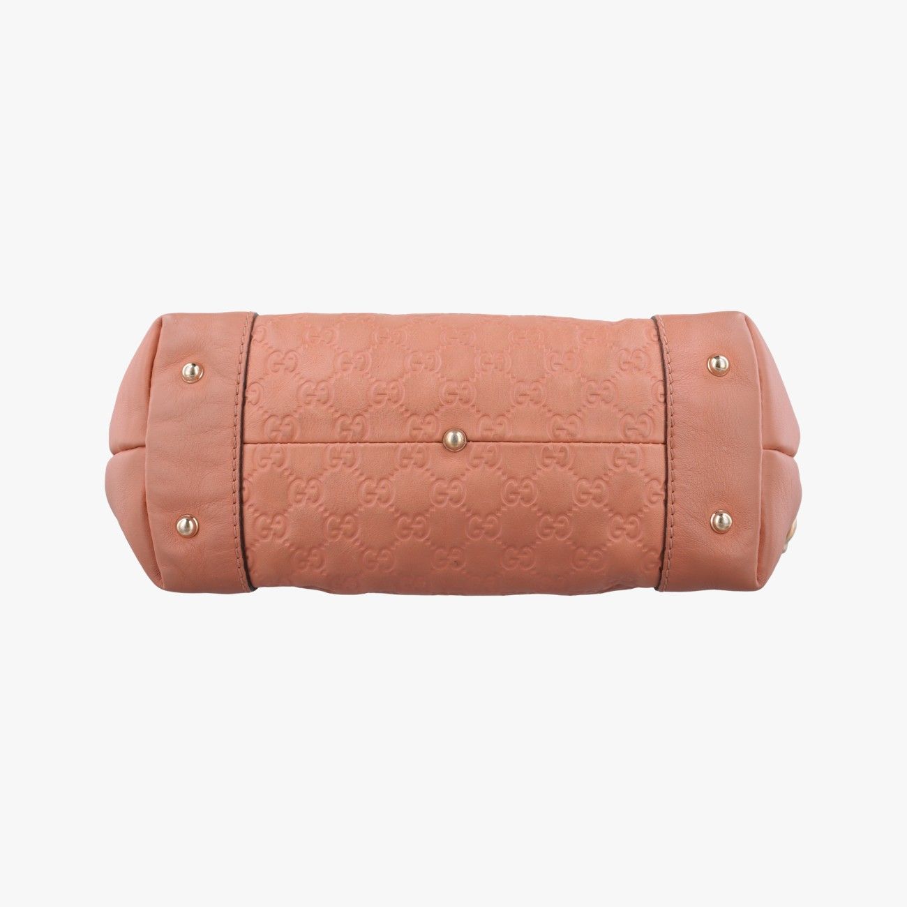 Gucci Guccissima Heart Bit Orange Leather Handbag — view 3