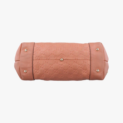 Gucci Guccissima Heart Bit Orange Leather Handbag — view 3