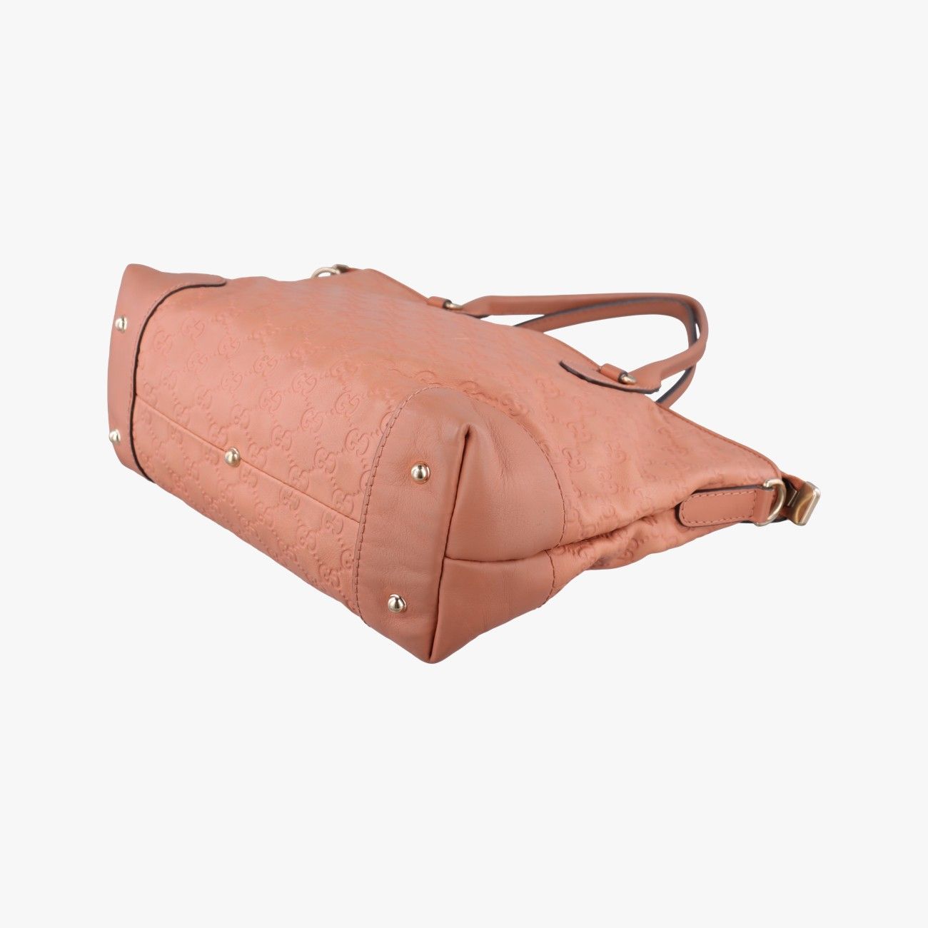 Gucci Guccissima Heart Bit Orange Leather Handbag — view 6