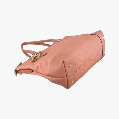Gucci Guccissima Heart Bit Orange Leather Handbag — view 5