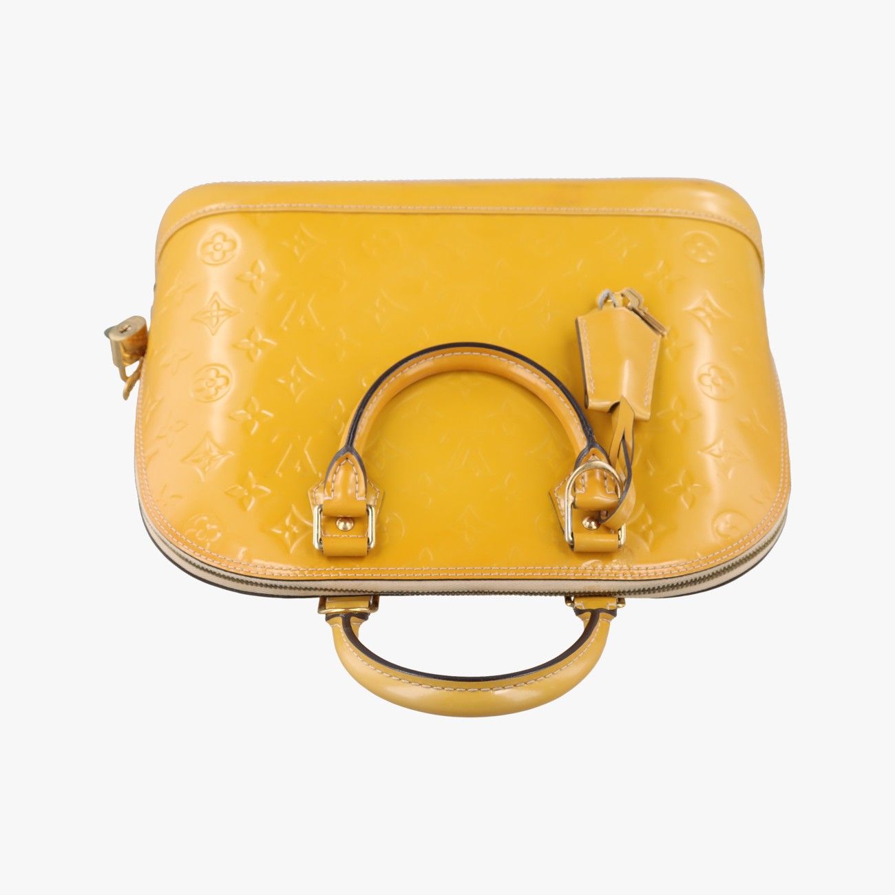 Louis Vuitton Alma PM Citrine Vernis Handbag — view 8