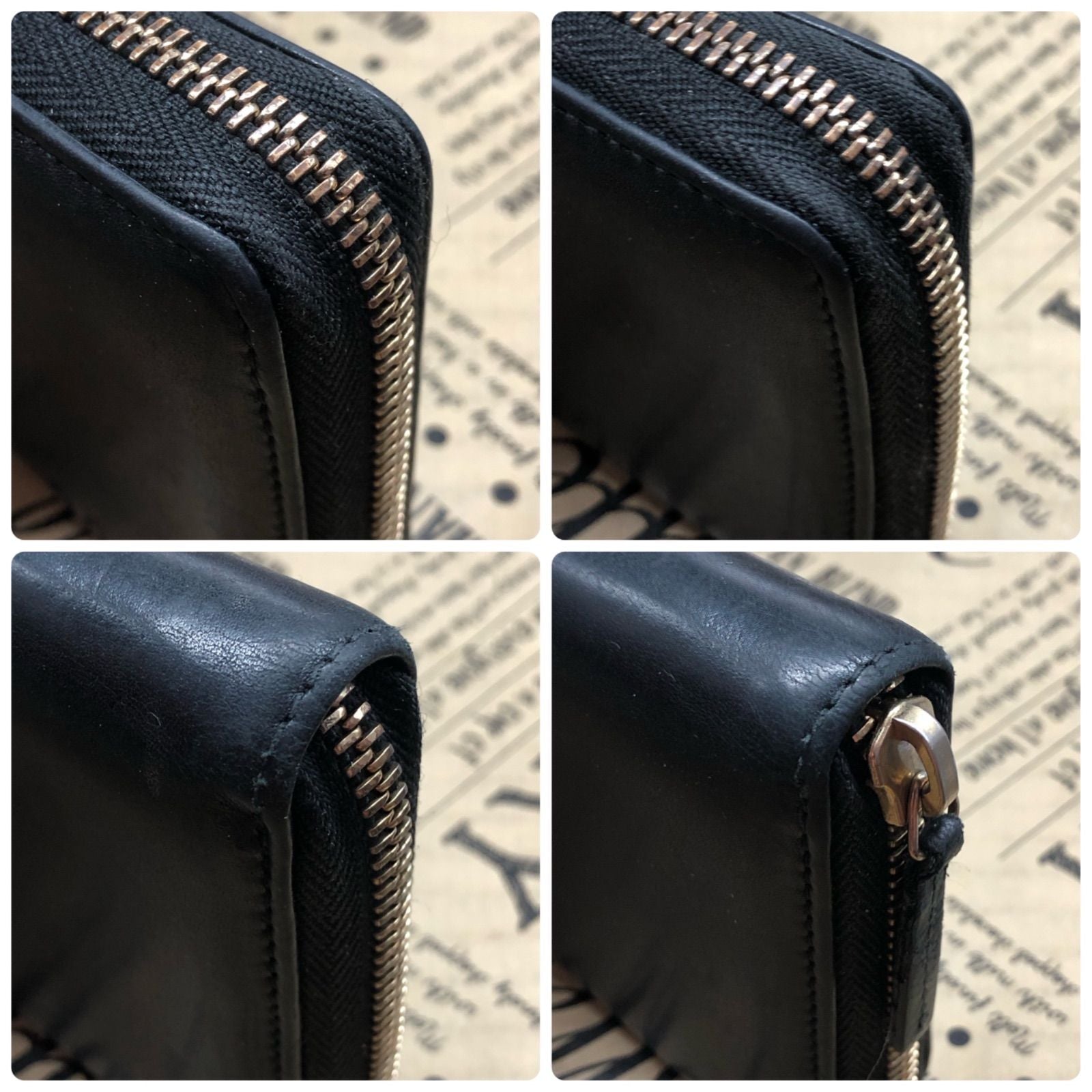 Gucci Wallet Round Leather Black Card Coin — view 4