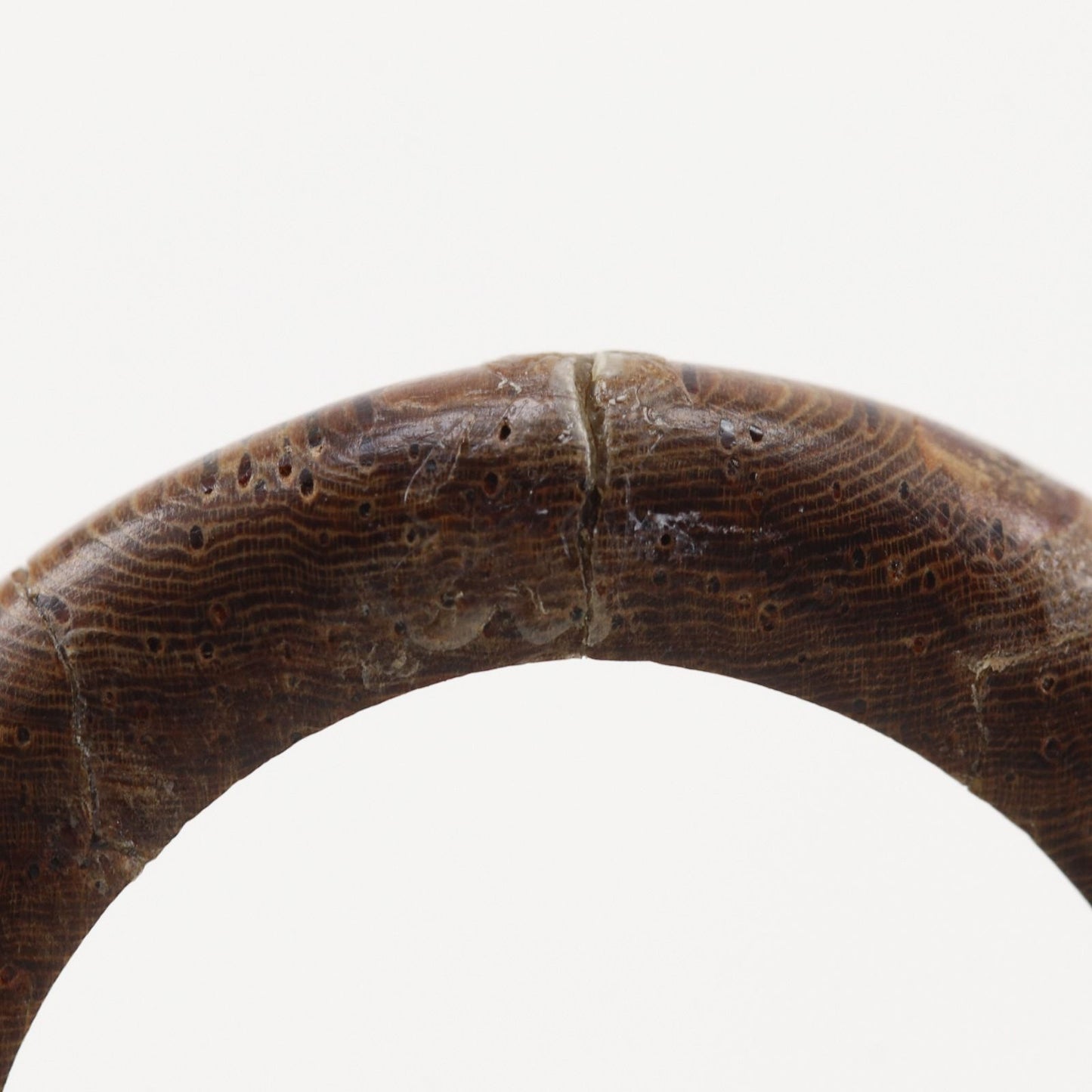 Hermes Series Wood Gold Plated Brown Ring — view 5