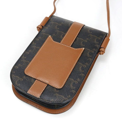Celine Mobile Pouch Triomphe Canvas Crossbody Shoulder Bag — view 2