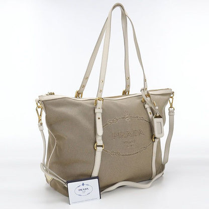 Prada 2-Way Tote Canvas