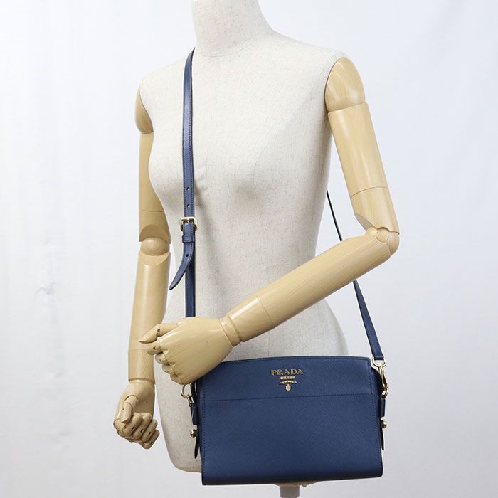 Prada Crossbody Shoulder Bag Saffiano Leather — view 9
