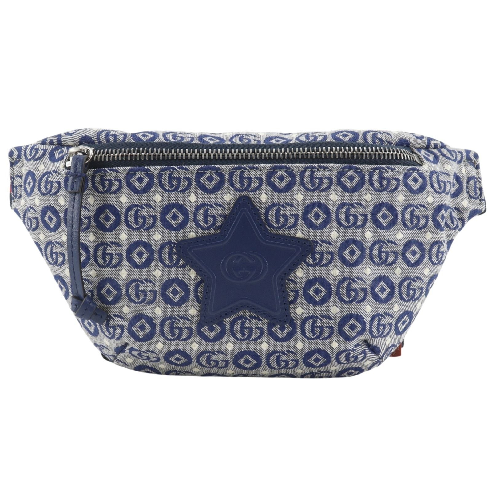 Gucci Children's Star GG Canvas Navy Waist Bag