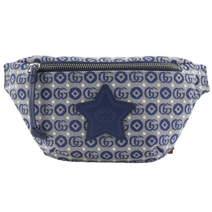 Gucci Children's Star GG Canvas Navy Waist Bag