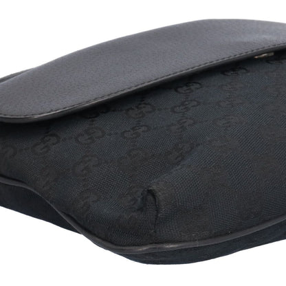 Gucci GG Canvas Shoulder Bag Black — view 9