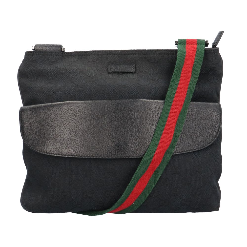 Gucci GG Canvas Shoulder Bag Black
