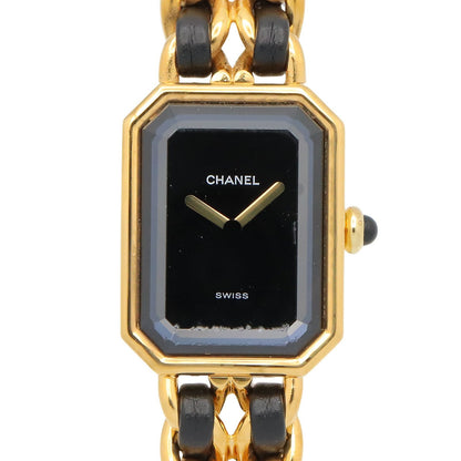 Chanel Watch Premiere XL Black Leather