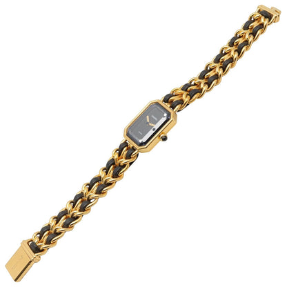 Chanel Watch Premiere XL Black Leather — view 4