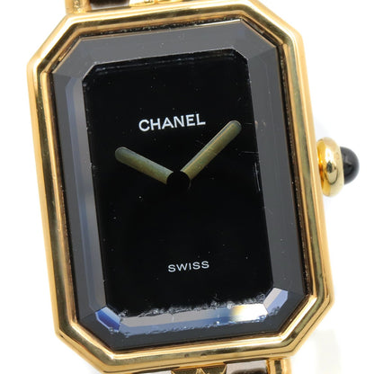 Chanel Watch Premiere XL Black Leather — view 3