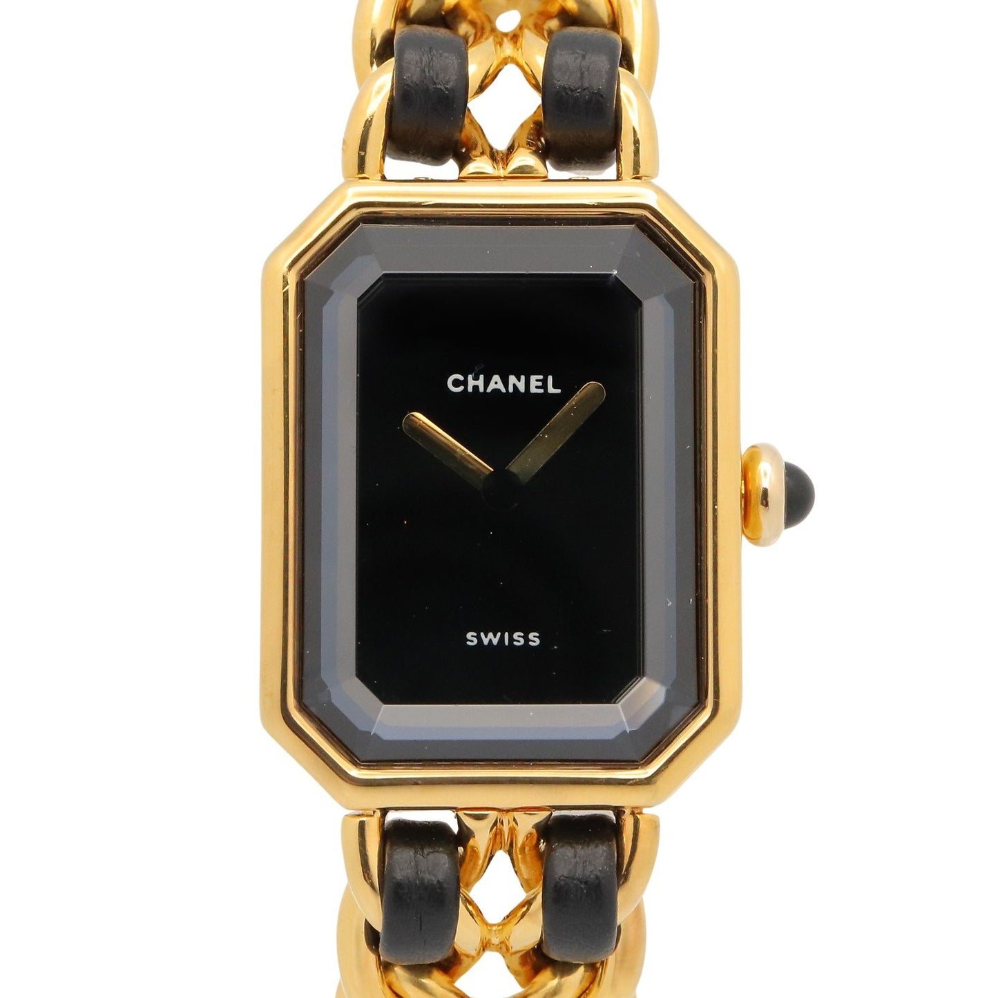 Chanel Watch Premiere S Black Leather