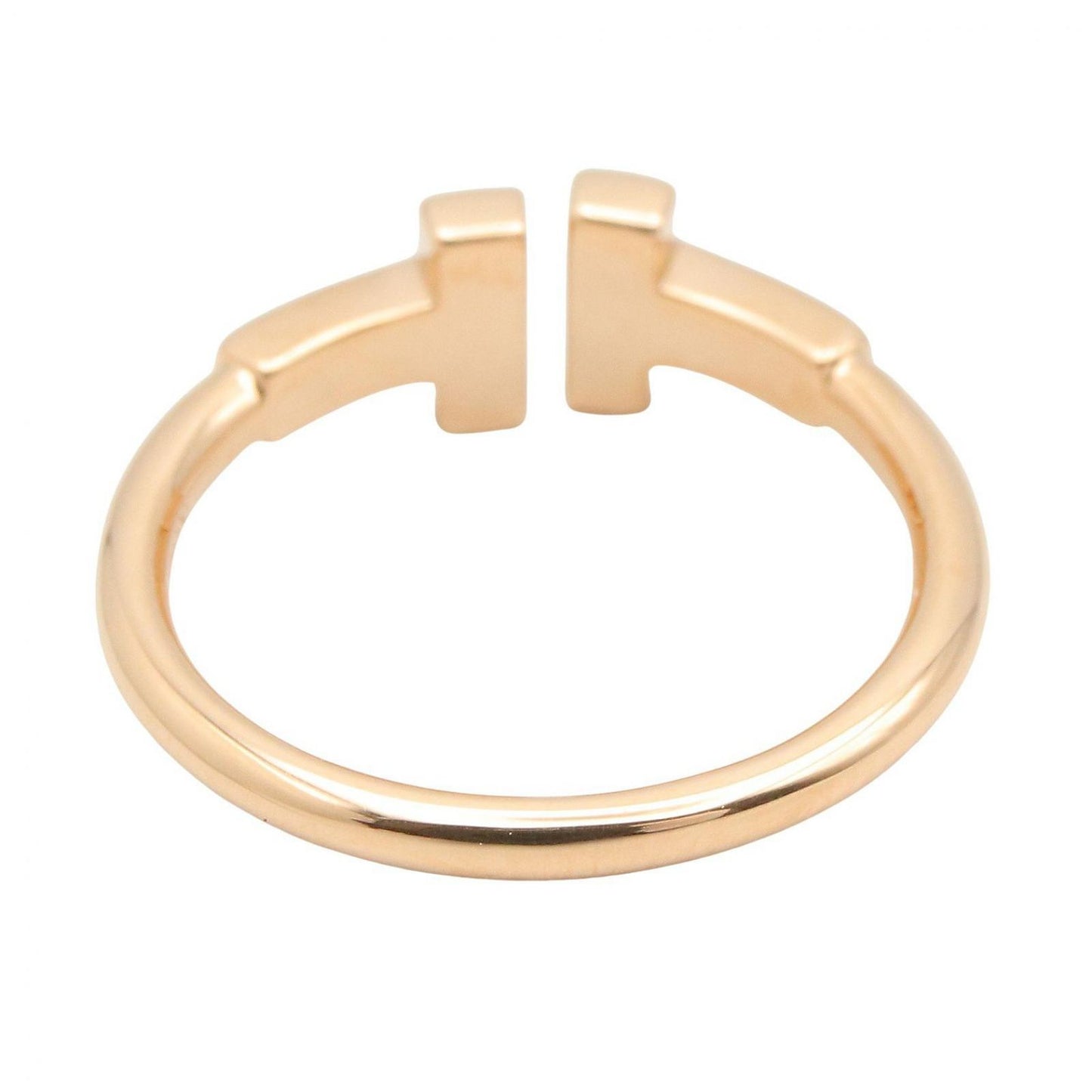 Tiffany & Co Ring T Wire Diamond 18k Pink Gold — view 3