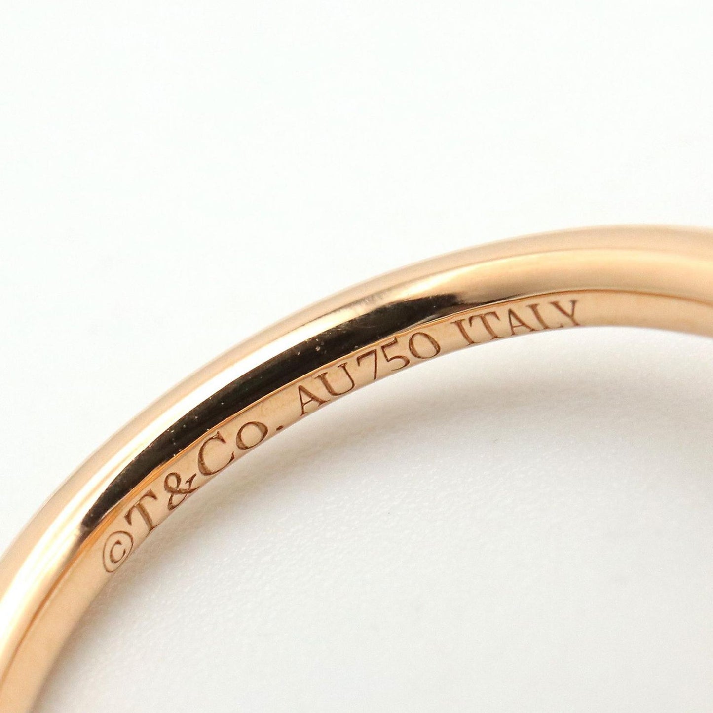 Tiffany & Co Ring T Wire Diamond 18k Pink Gold — view 4